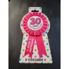 1 coccarda rosa “30 Ans l'âge de toutes les plaisirs”.