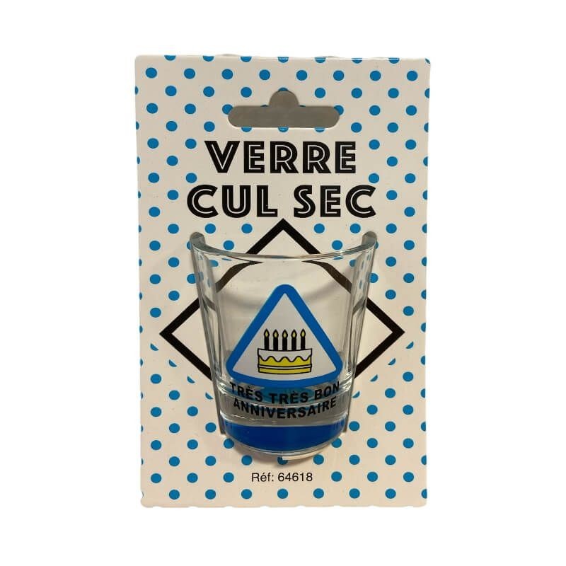 1 Verre cul sec "Très très bon anniversaire!"