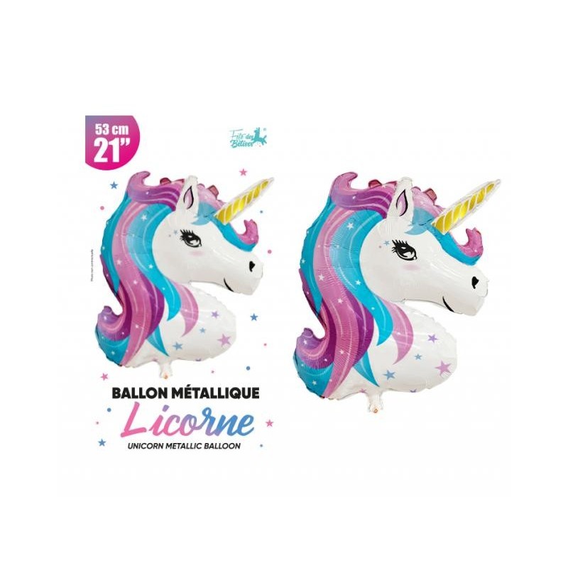 1 Einhorn-Metallballon 53 cm