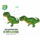 1 Dinosaurier-Metallballon 85 cm
