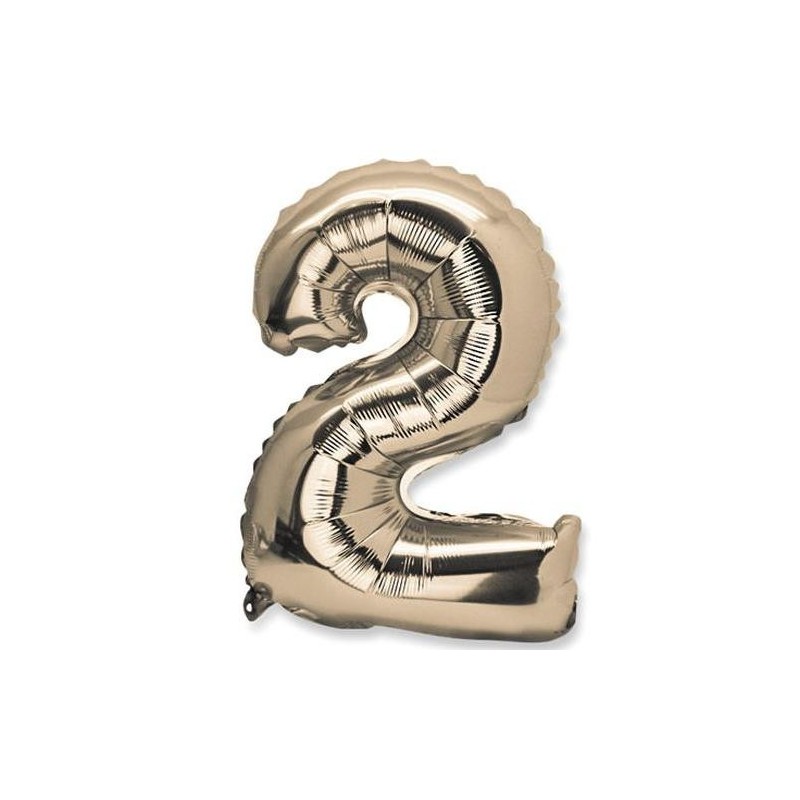 1 pallone di metallo, numero 2 oro 