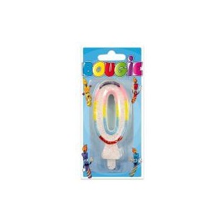 Blisterkerze 0 Jahre, 9 cm