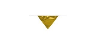 Foliengirlande 20 Wimpel 30 x 20 cm GOLD 10 m