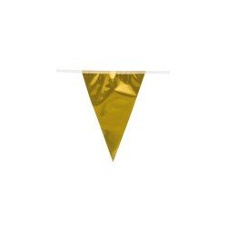Guirlande Foil 20 fanions 30 x 20 cm OR 10 m