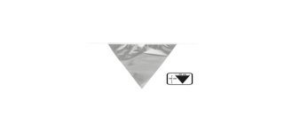 Foliengirlande 20 Wimpel 30 x 20 cm Silver 10 m