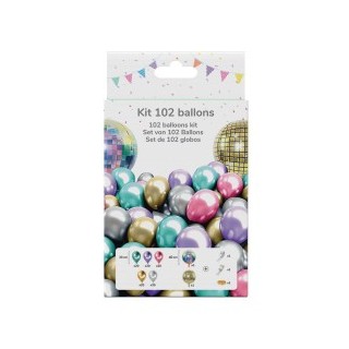 Kit 102 ballons DISCO 