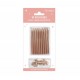 10 Bougies avec support, rose gold
