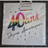 24 tovaglioli, 40 Ans, 3 veli, 33 x33 cm , multicolore