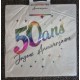 24 tovaglioli, 50 Ans, 3 veli, 33 x33 cm , multicolore