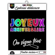 T-Shirt "On signe joyeux anniversaire"