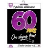 Tee-shirt zu unterschreiben 60 ans
