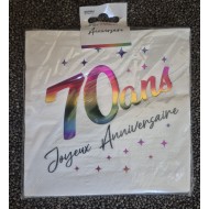 24 tovaglioli, 70 Ans, 3 veli, 33 x33 cm , multicolore