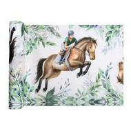 Chemin de table hippique 30cm x 5m