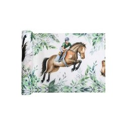 Chemin de table hippique 30cm x 5m