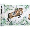 Chemin de table hippique 30cm x 5m