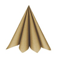 20 Servietten, 40x40cm, Gold
