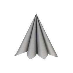 20 Servietten, 40x40cm, Silber