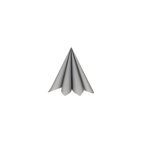 20 Servietten, 40x40cm, Silber