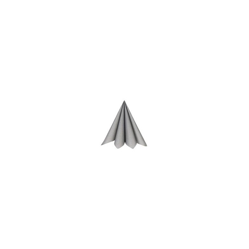 20 Serviettes rainbow, 40x40cm, argent