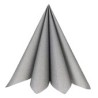 20 Serviettes rainbow, 40x40cm, argent