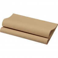 60 tovaglioli Dunisoft® biologici 40 x 40 cm marrone naturale