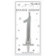 Bougie chiffre 1métalique argent