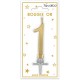 Candela numero 1 metallizzata oro