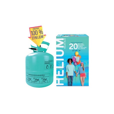 Bouteille hélium compressée 20 ballons (vendue sans ballon)