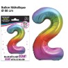 Riesiger Metallic-Ballon in mehreren Farben, 88 cm, Nummer 2