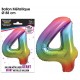 Ballon Géant Métallique multicolore, 88cm chiffre 4