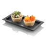 Tablett Mini Piedra, schwarz, 65 x 130 x 12 mm