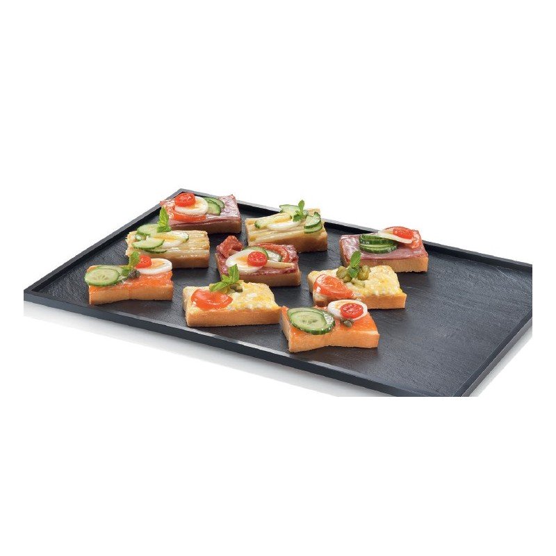 Plateau Piedra GN noir, 325 x 265 x 10 mm