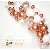 Guirlande de ballons Or rose 66 ballons