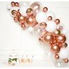 Roségoldene Ballongirlande mit 66 Luftballons