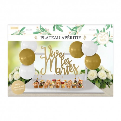Plateau accroche ballons mariage