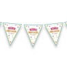 Guirlande fanions anniversaire, 3m