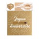 Urne en carton kraft "Joyeux anniversaire"