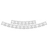 Silberne Wimpelkette "Happy Birthday", 5m