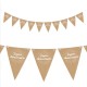 Guirlande fanion "Joyeux anniversaire" kraft, 3m