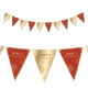 Guirlande fanions "Joyeux anniversaire", 3m