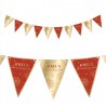 Guirlande fanions "Joyeux anniversaire", 3m