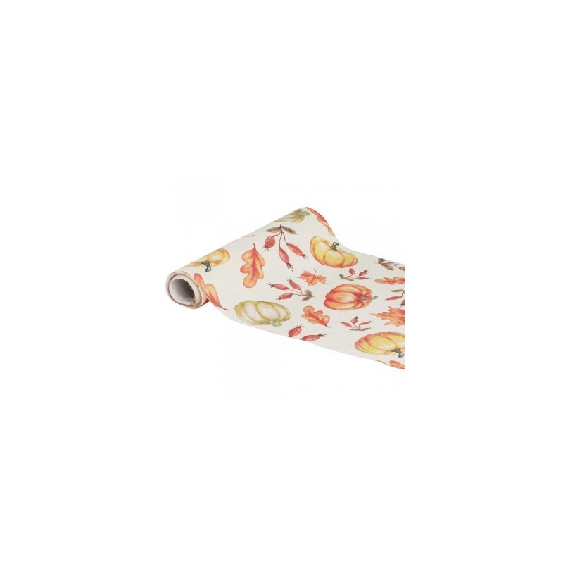 1 RUNNER DA TAVOLA IN TESSUTO VINTAGE AUTUNNO 28 CM X 3 M