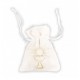 4 SACCHETTI IN VELLUTO PER COMUNIONE BIANCO/ORO 8 CM X 10 CM