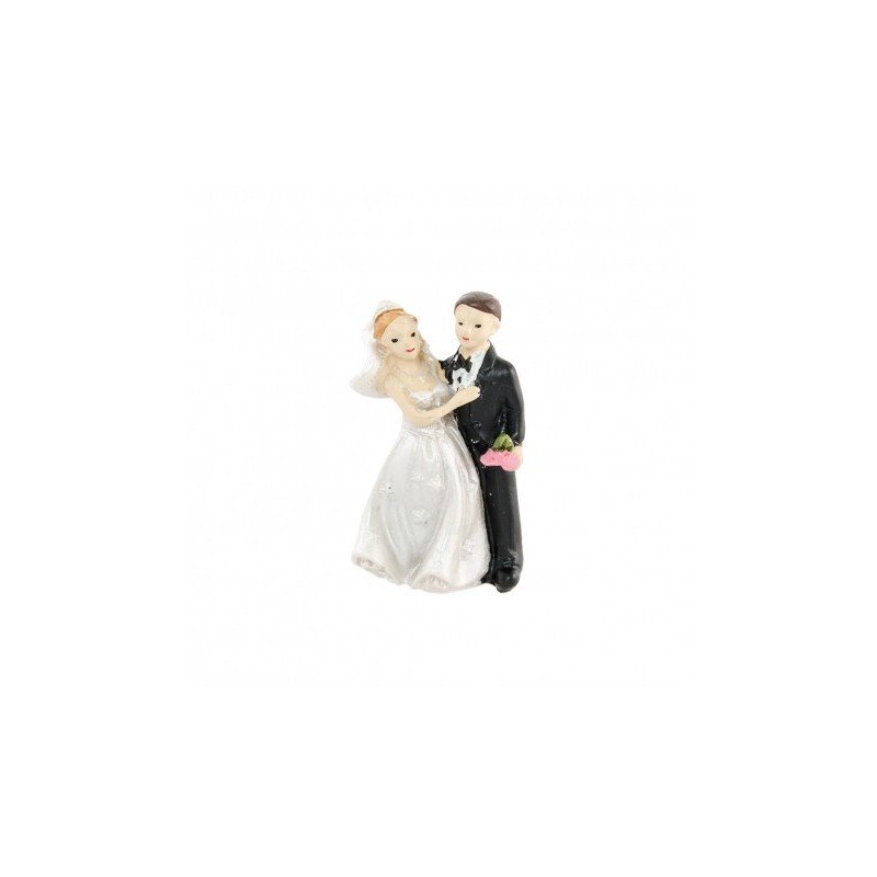 Lotto di 4 figurine mariés in resina 5cmx3cm