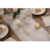 Chemin de table Flocon d'or ivoire, 28cmx2.5m