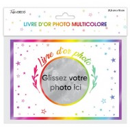 Libro degli ospiti con foto multicolore, 21,5x15 cm
