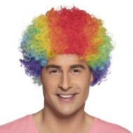 Parrucca mista multicolore pop