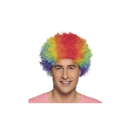 Parrucca mista multicolore pop