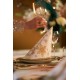 12 Serviettes Dunisoft 40 x 40 cm Snowstars White