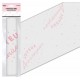 Chemin de table " Joyeux anniversaire" rose 28 cm x 5 mètres, organza 